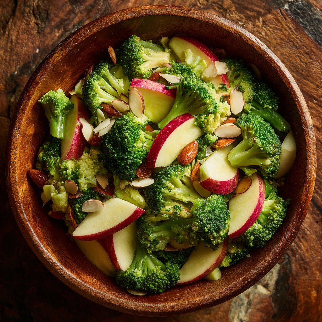 Broccoli Apple Salad with Almonds