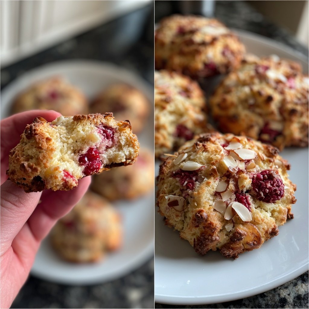 Raspberry Almond Spring Cookies