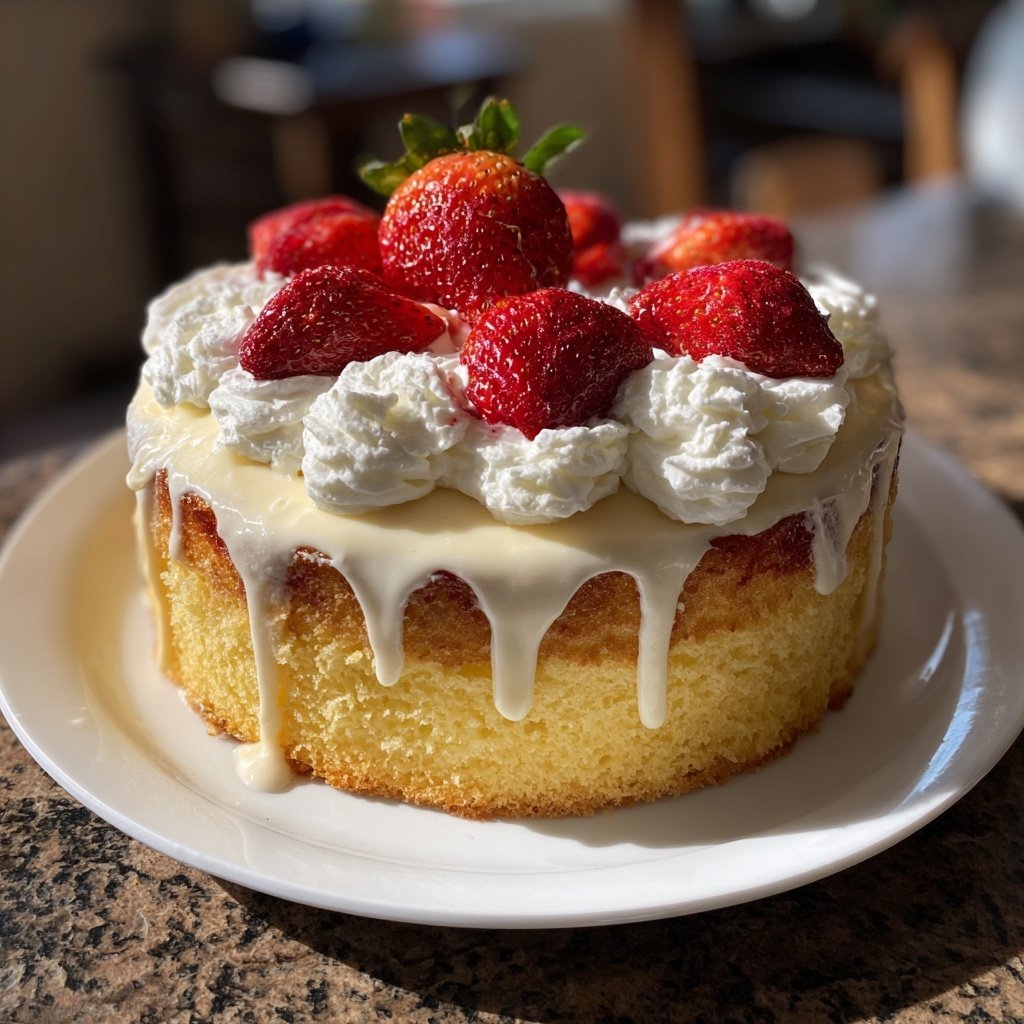 Dessert Vanilla Sponge Cake