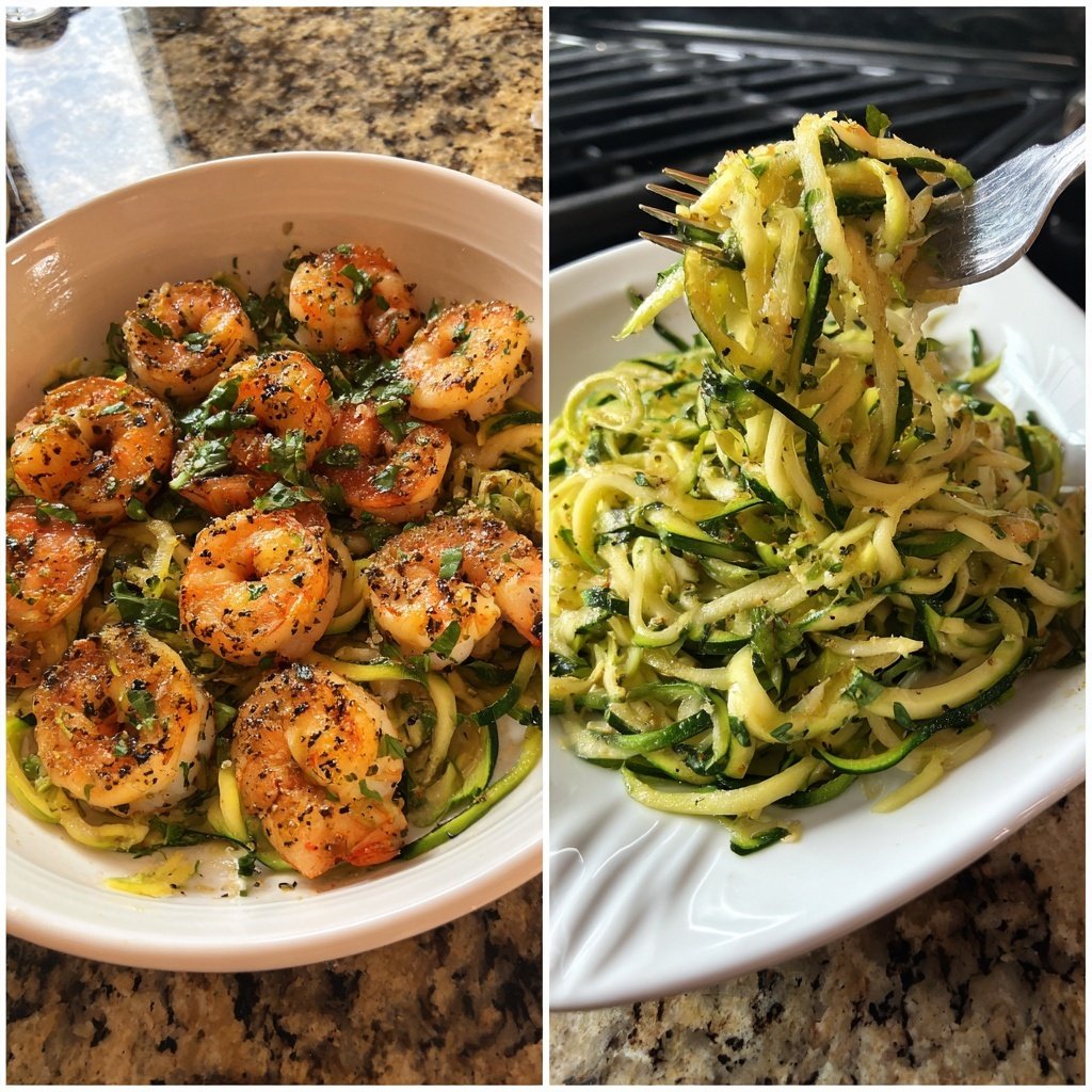 Zucchini Noodles with Shrimp