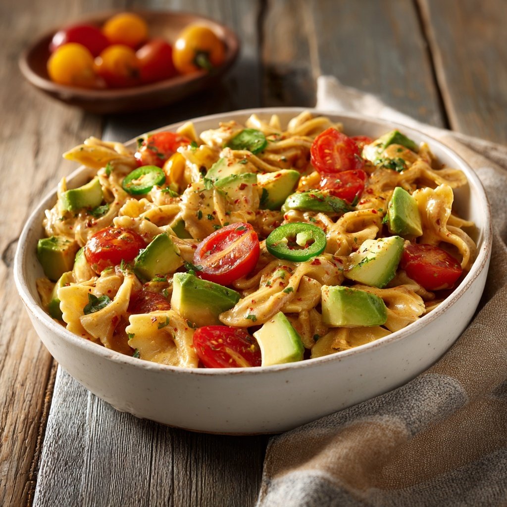 Taco Pasta Salad Avocado Bowl